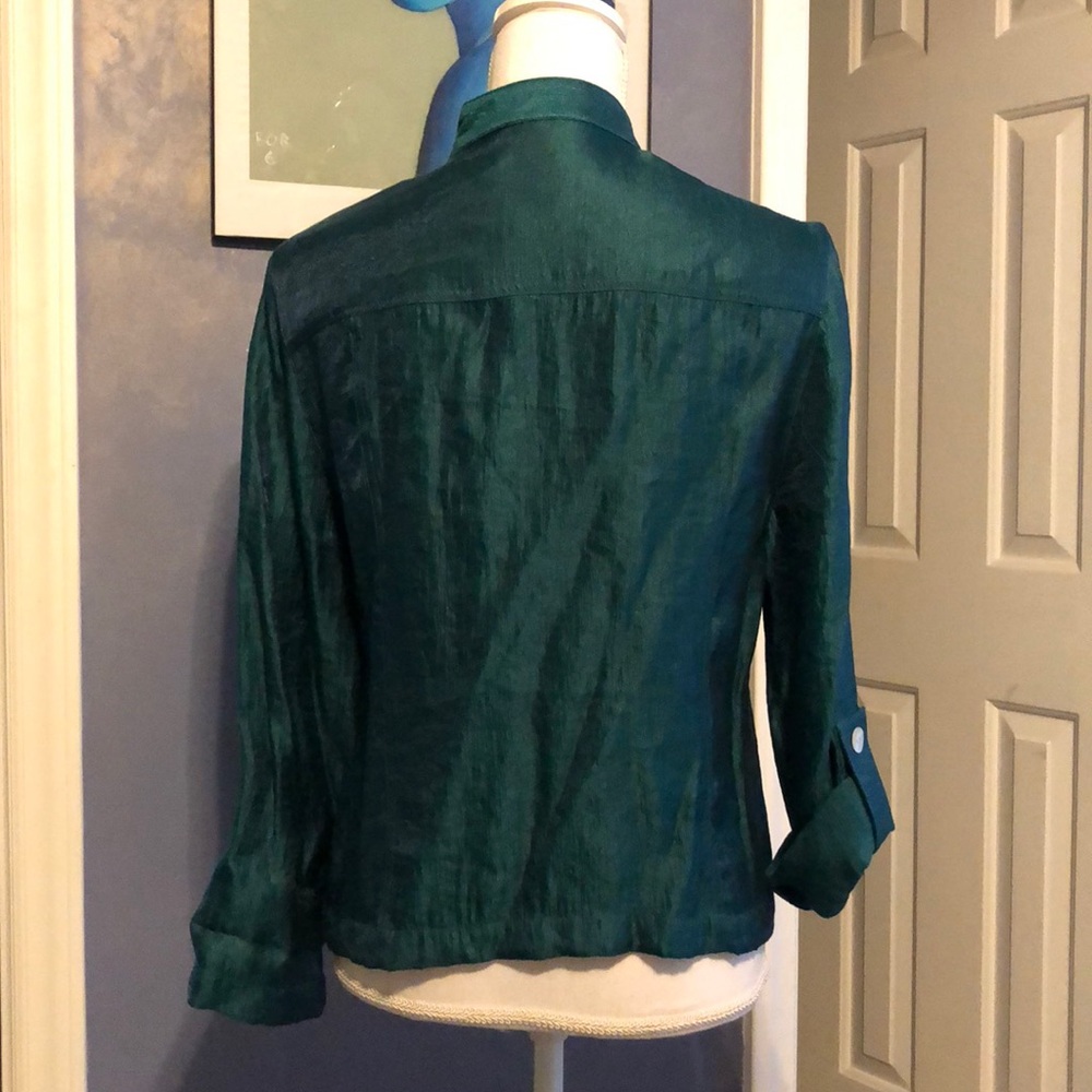Ruby Rd EUC jewel toned emerald jacket - Picture 2 of 5